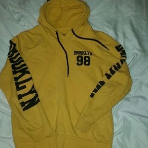golden yellow hoodie